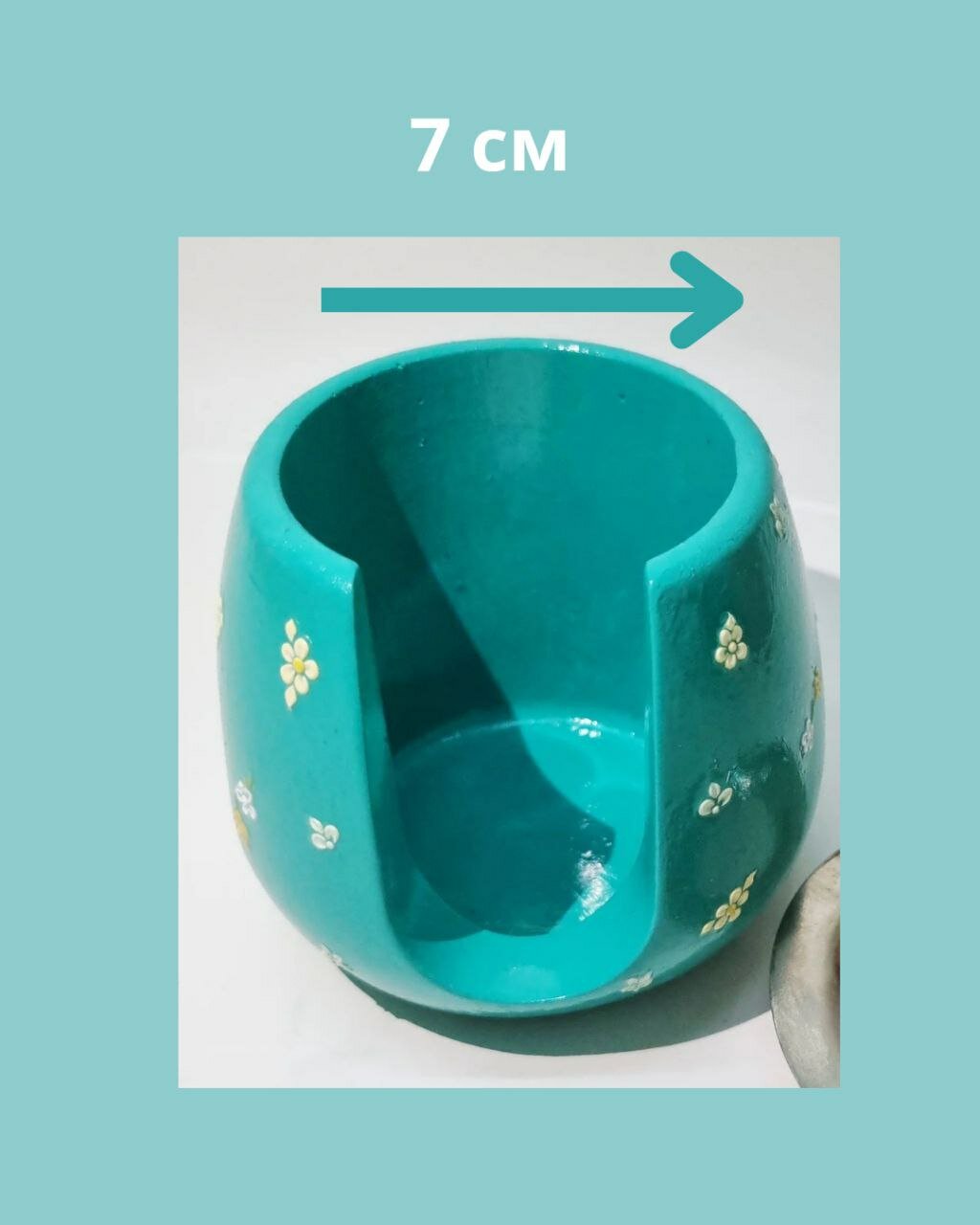 Набор. Аромалампа "Изысканное Наслаждение", с чайной свечой и аромасаше в подарок, ручная работа — фото 1