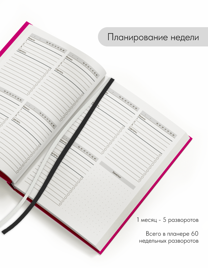 Еженедельник недатированный, планер на год, Coverlis — фото 1