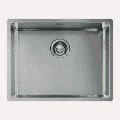 Изображение товара Franke BXX 210-54 мойка для кухни из нержавеющей стали AISI 304, 58х45 см, установка на столешницу и под столешницу, в комплекте стоп-вентиль и скрытый перелив