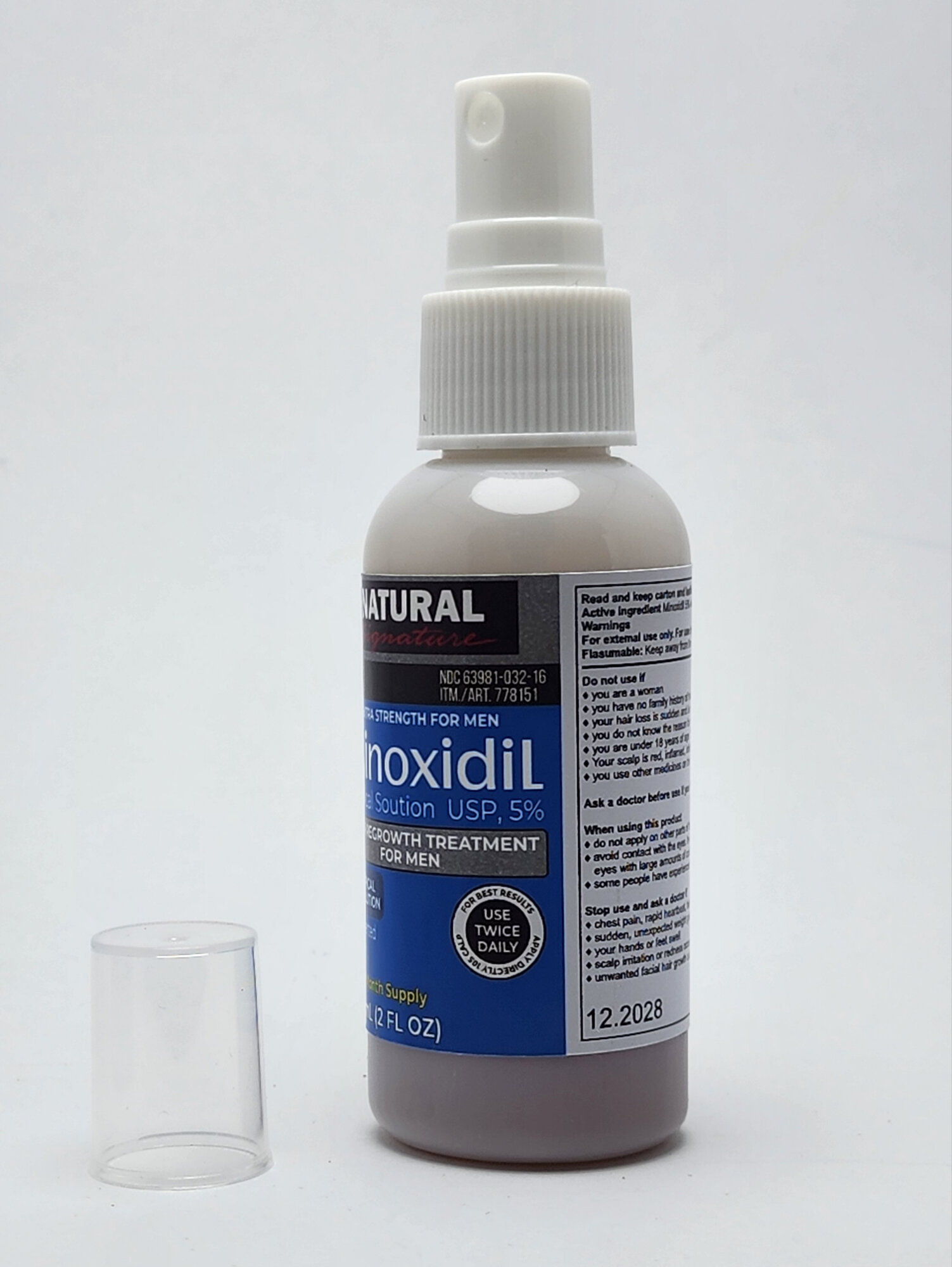 Миноксидил для волос и бороды "Minoxidil", 5%, флакон, 60 мл — фото 1