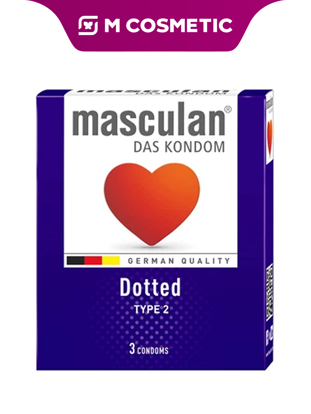 Презерватив MASCULAN, с пупырышками, точечная поверхность, 3 шт