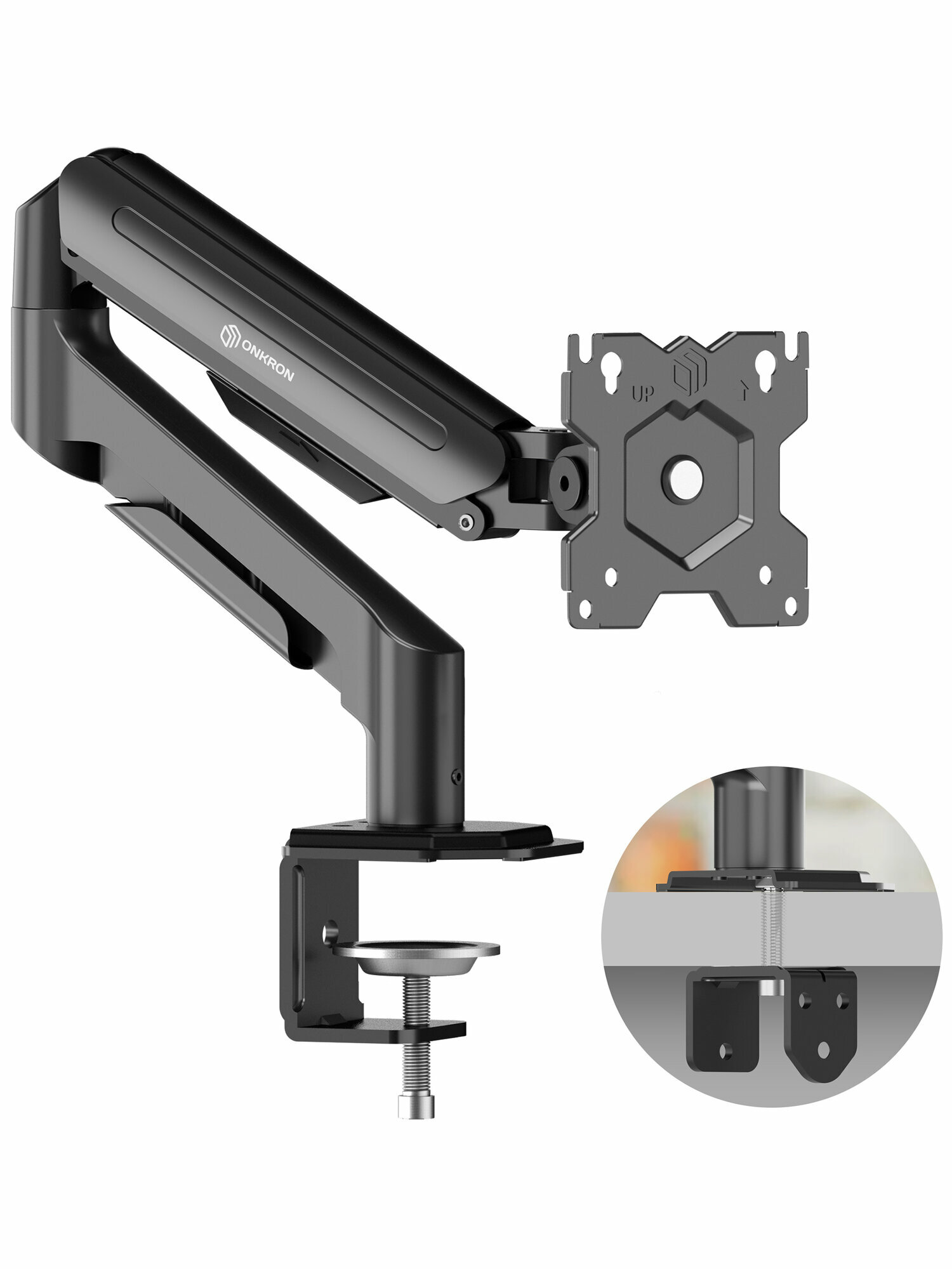 Кронштейн для монитора 13"-32" ONKRON MS80 настольный, до 8 кг, черный