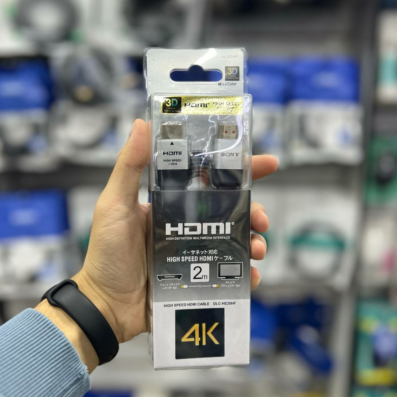 Кабель HDMI Sony 1.4V 2 метра для ТВ, приставки, ноутбука и монитора
