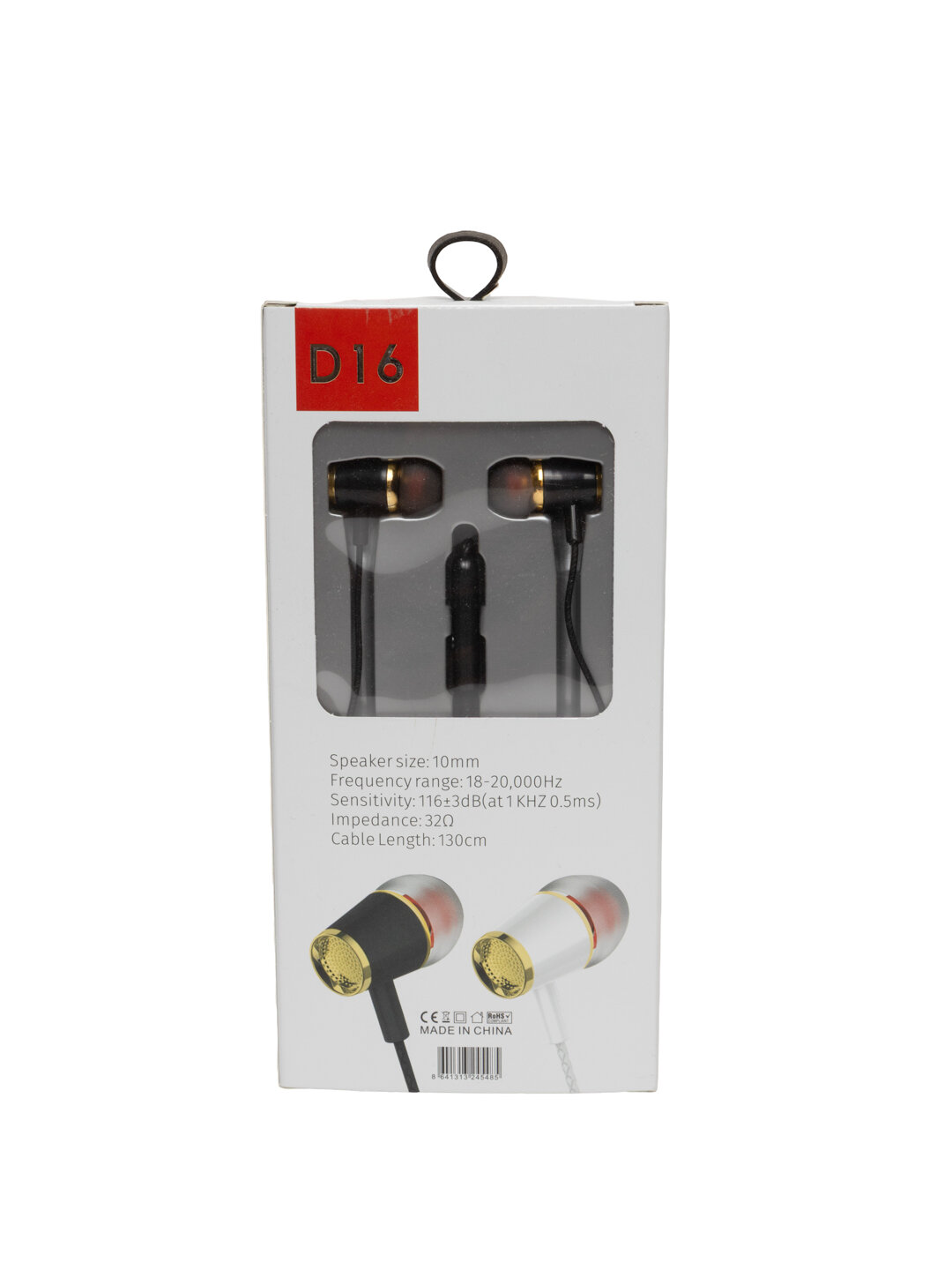 Проводные наушники, вакуумные, для всех устройств наушник D16