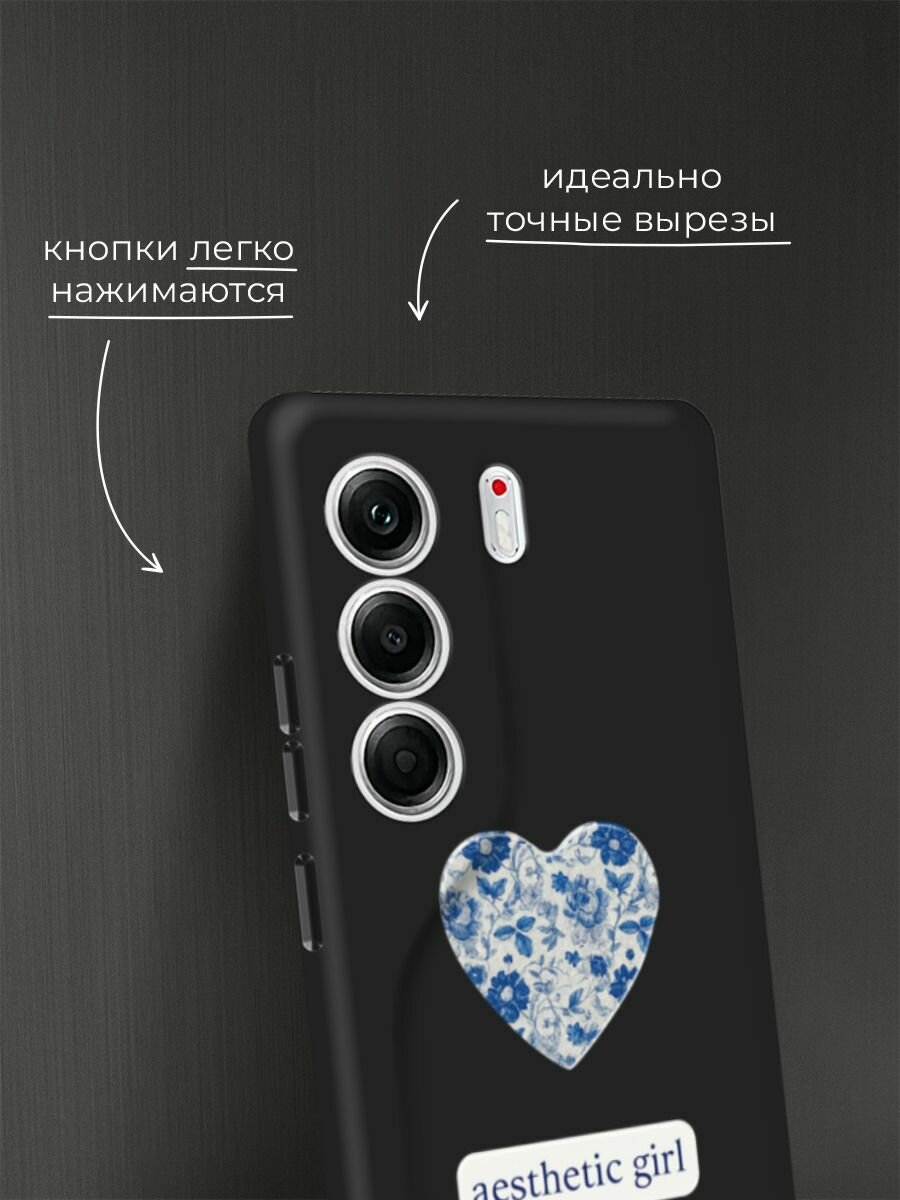 Чехол на Tecno Camon 40 Pro 5G / Текно Камон 40 Про 5G с принтом Aesthetic girl 2 — фото 1