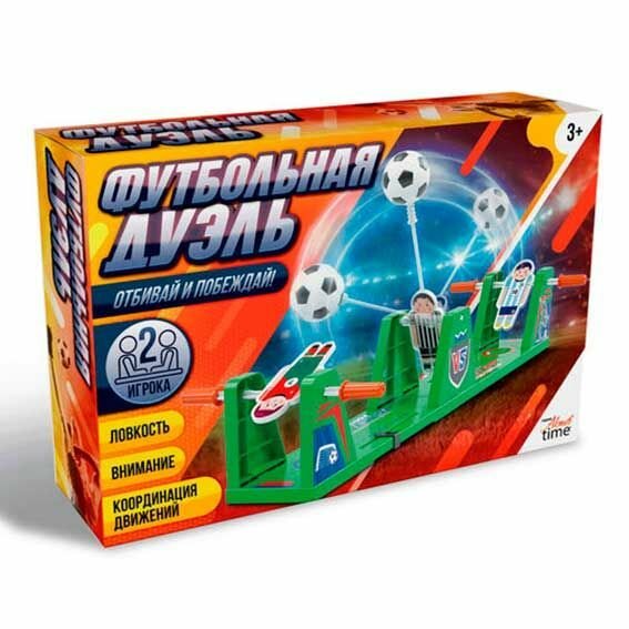 Настольная игра Десятое Королевство Футбольная дуэль, поле 25х8.7х1 см