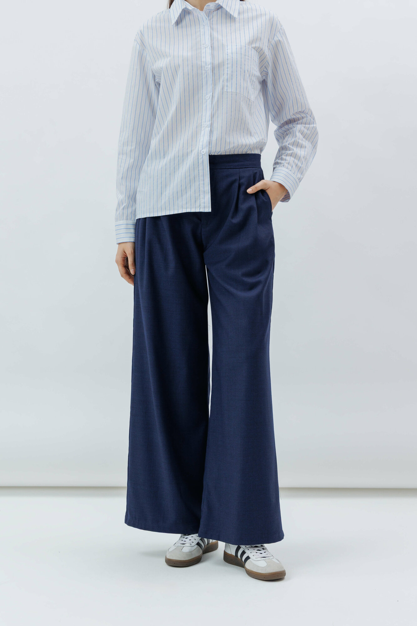 Брюки классические TERRA PRO, размер S, navy — фото 1