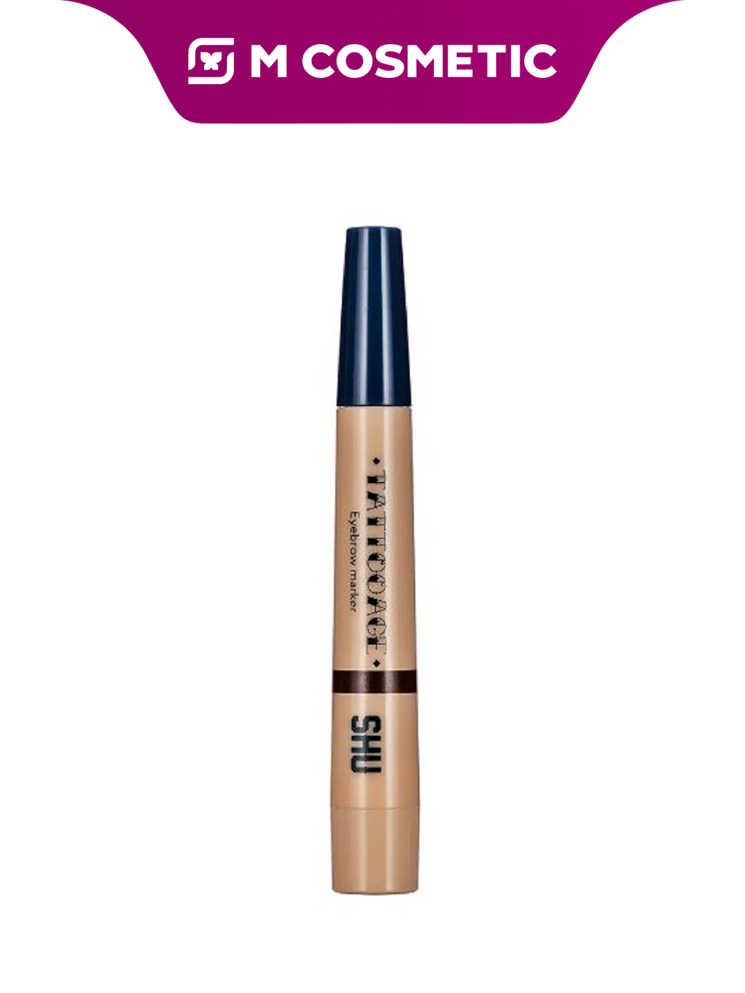 Маркер для бровей SHU Tattooage 242, ультратонкий аппликатор, холодный-коричневый, 3 г