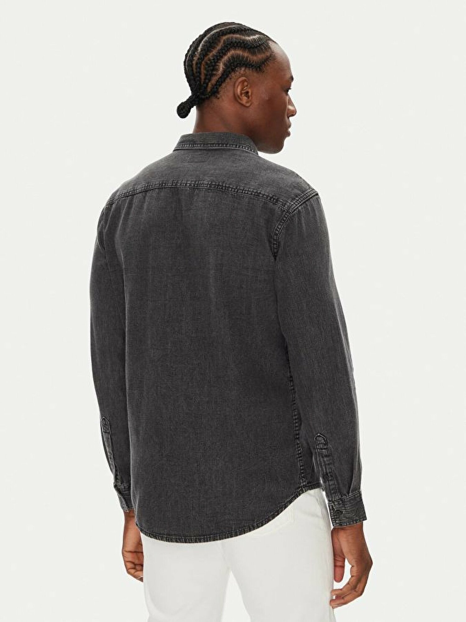 Рубашка Calvin Klein Jeans, размер M, темно-серый — фото 1