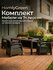 Комплект садовой мебели Set 5+1+1+обеденный стол 153х79, с комплектом серых поду...