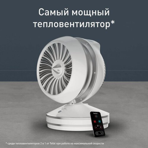 Изображение товара Тепловентилятор Tefal HE7152F0, сенсорный, поворотный, 3 режима, белый
