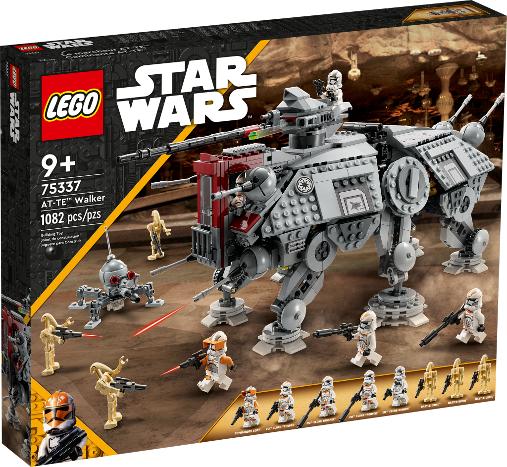 Конструктор LEGO Star Wars Шагоход AT-TE 75337, 1082 деталей, от 9 лет