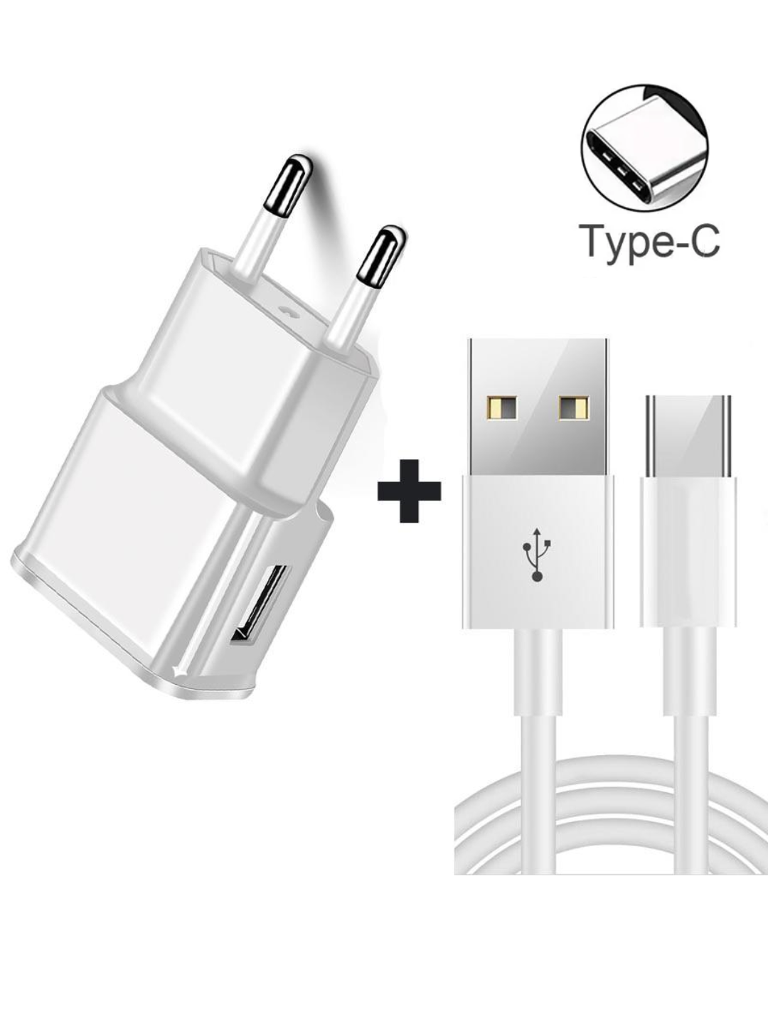 Зарядное устройство, для телефонов, с кабелем Usb 3.0, Type-C — фото 1