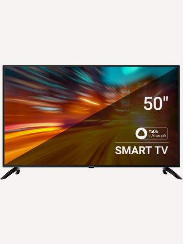 Изображение товара Телевизор SunWind SUN-LED50XU400 50" LED, 4K Ultra HD, черный, смарт ТВ, YaOS