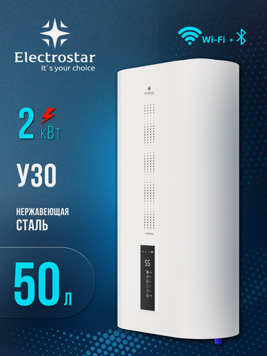 Изображение товара Водонагреватель накопительный с УЗО ELECTROSTAR WEH-B-50LS, 50л , Wi-Fi