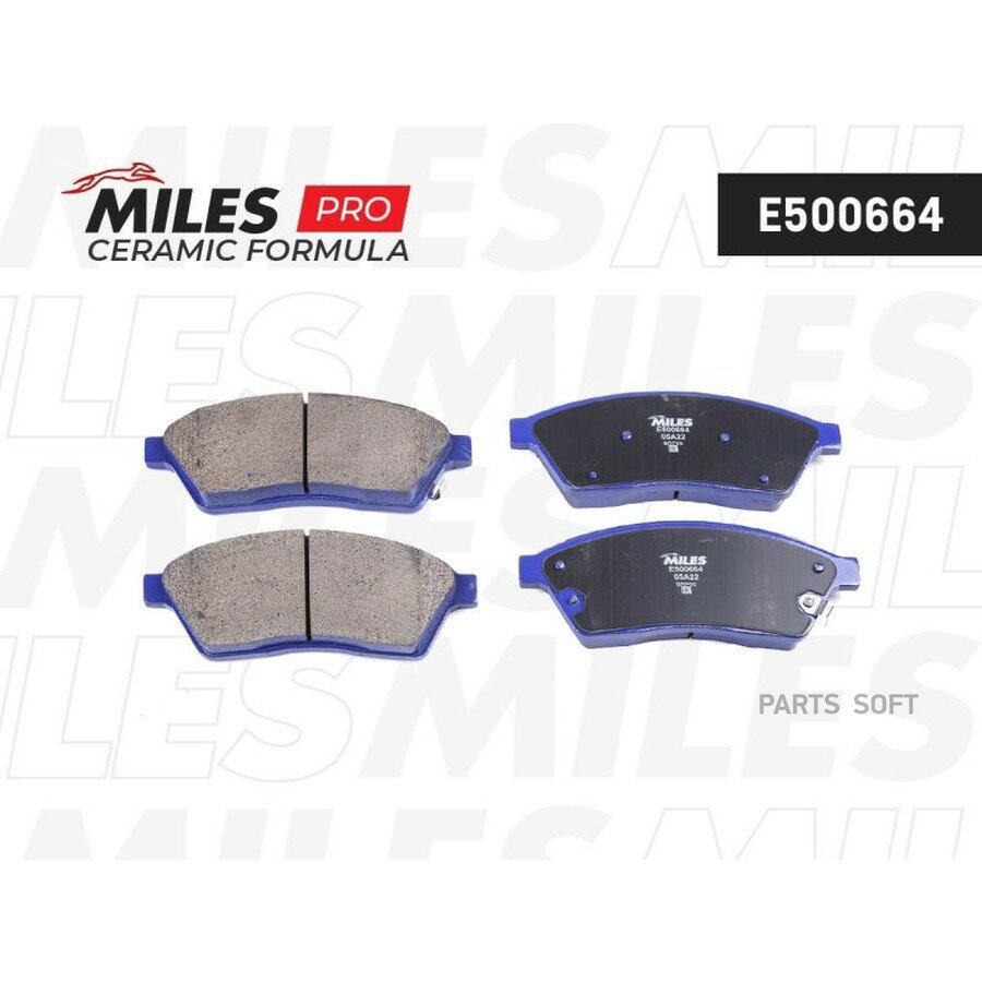 MILES E500664 Колодки тормозные CADILLAC SRX 09- передние Ceramic ()