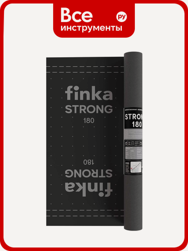 Изображение товара Диффузионная мембрана Finka Strong 180 1,5x50 м, 75 м2 FMS75CH, крыш, полипропиленовая мембрана, УФ‑стойкая 3000 мес