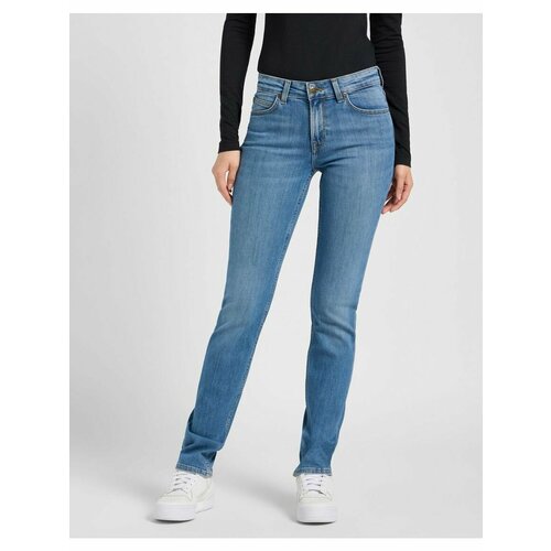 фото Джинсы lee women marion straight jeans, размер 30/31, синий
