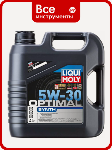 Изображение товара НС-синтетическое моторное масло LIQUI MOLY Optimal HT Synth 5W-30 A3/B4 4л 39001, синий,