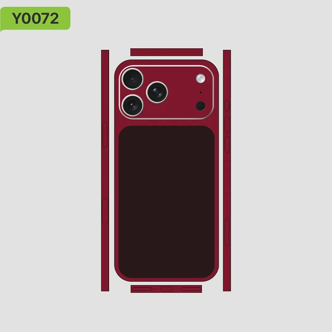 Премиальные виниловые наклейки Nexa Skins Full Wrap для iPhone 17 Same as image, Without Logo Cutout
