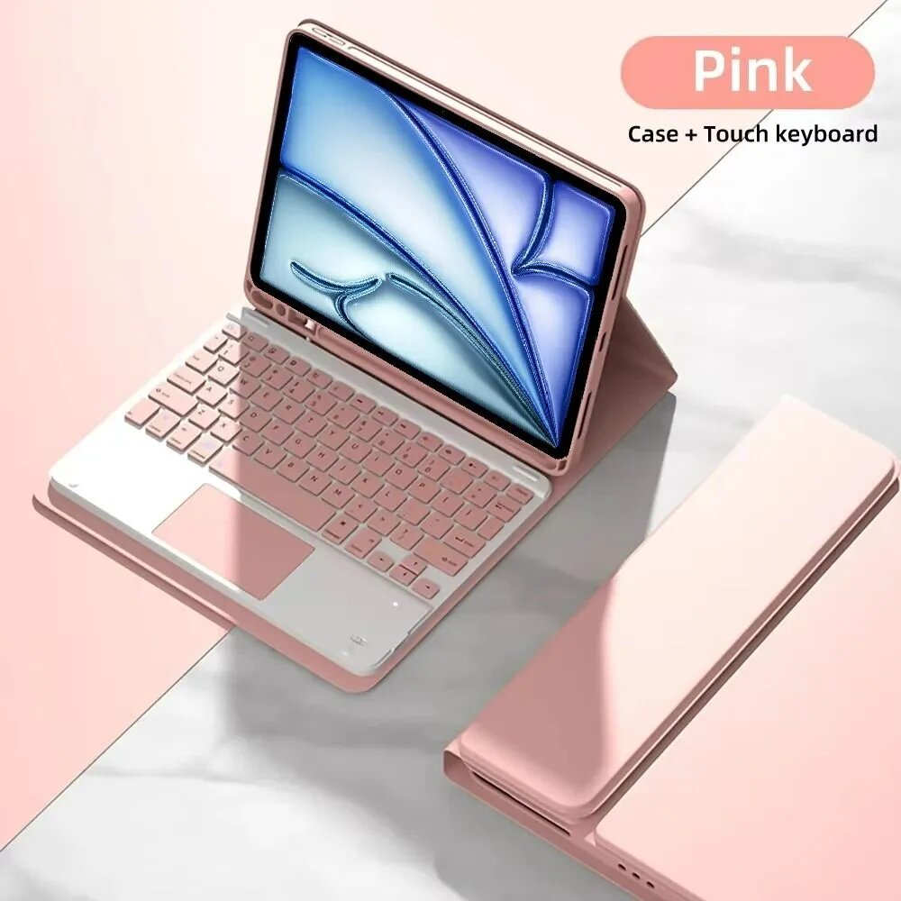 Чехол для планшета iPad Air(M4) 2026 11 дюймов, чехол для планшета iPad Air 11 дюймов (M2)2024/(M3)2025, русская клавиатура