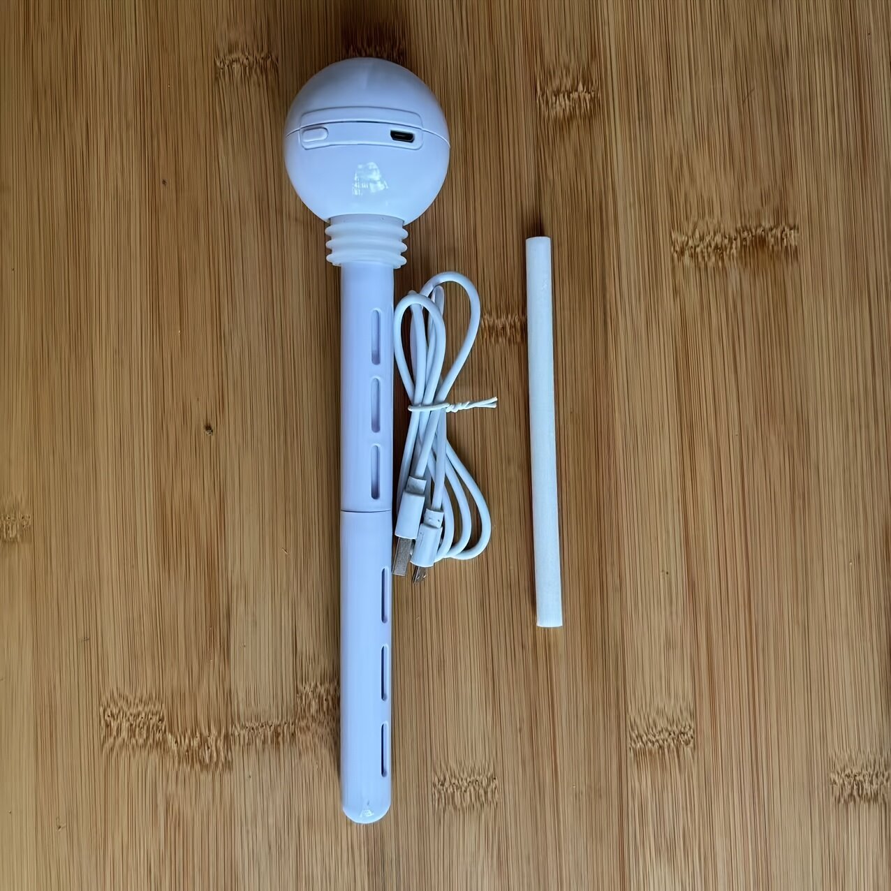 Портативный USB-увлажнитель и аромадиффузор, белый, круглая головка