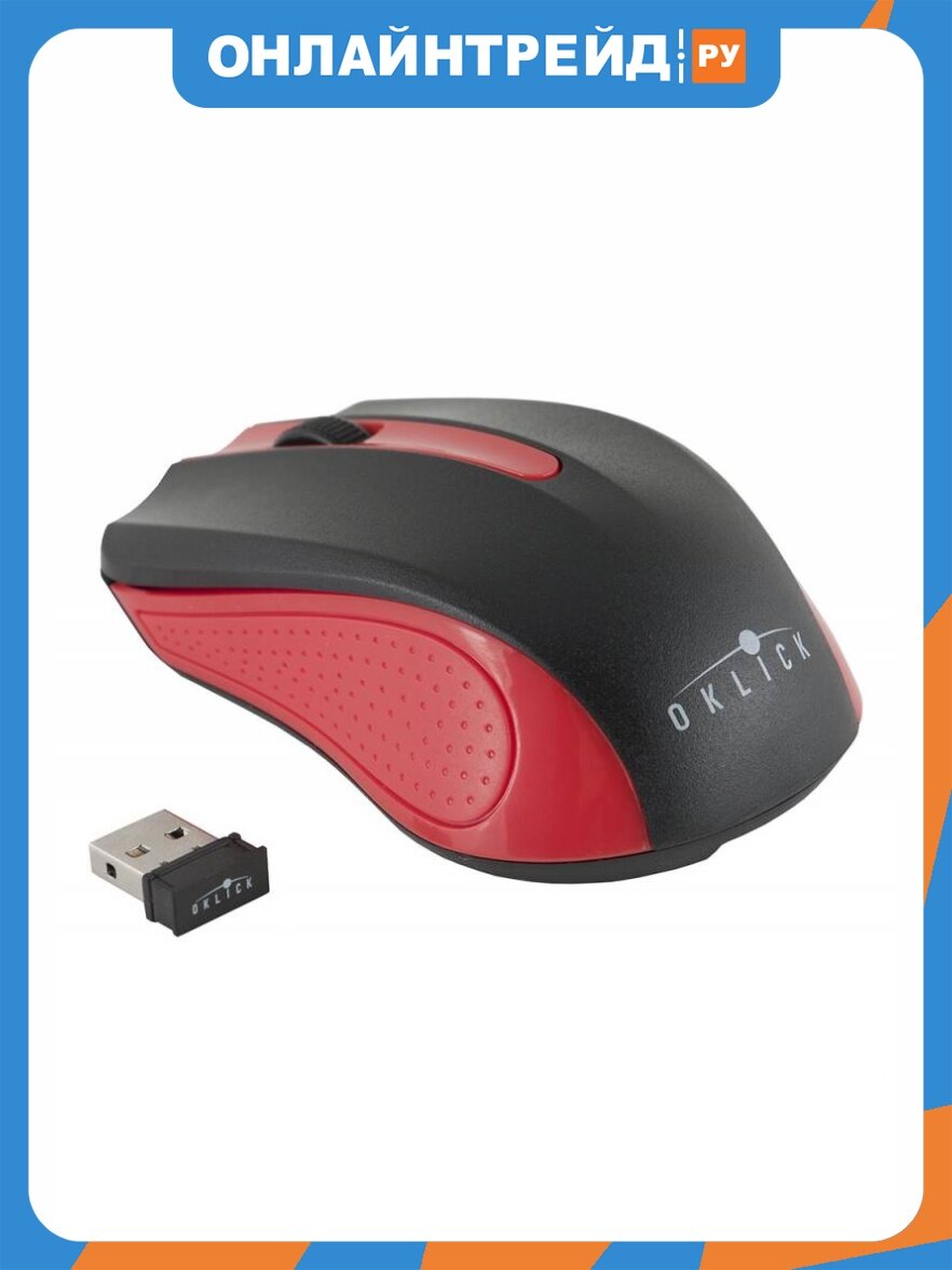 Мышь Оклик Oklick 485MW Black/Red Wireless USB (997828)