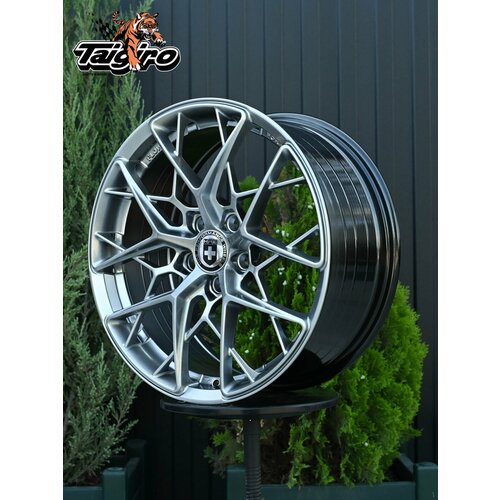 фото Taigiro топ дизайн колесный диск литой 17x7.5 pcd5x110 et38 d73.1 темное серебро