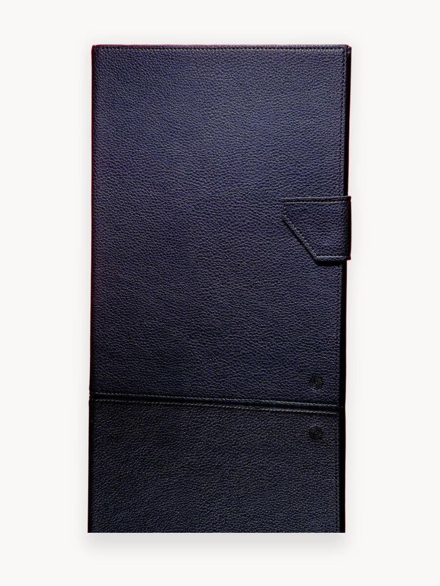 Папка для документов семейная с файлами А4 с застежкой, синяя