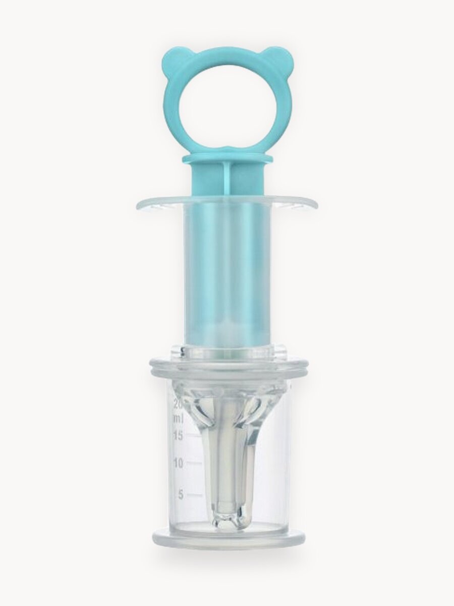 Дозатор для ввода лекарств, силиконовый наконечник цвет бирюзовый