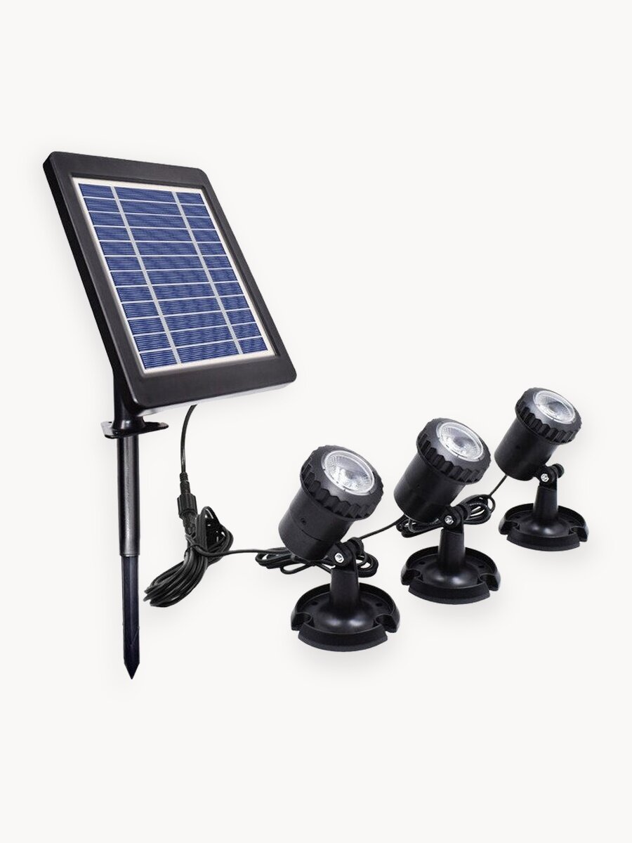 Садовый светильник на солнечном аккумуляторе ip68 для сада и пруда / подсветка для пруда / подсветка для сада