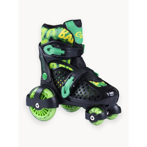 Набор CITYRIDE роликовые коньки-квады, шлем, защита, пластиковый мысок, колёса PU 80/40 мм, JB8800102/S