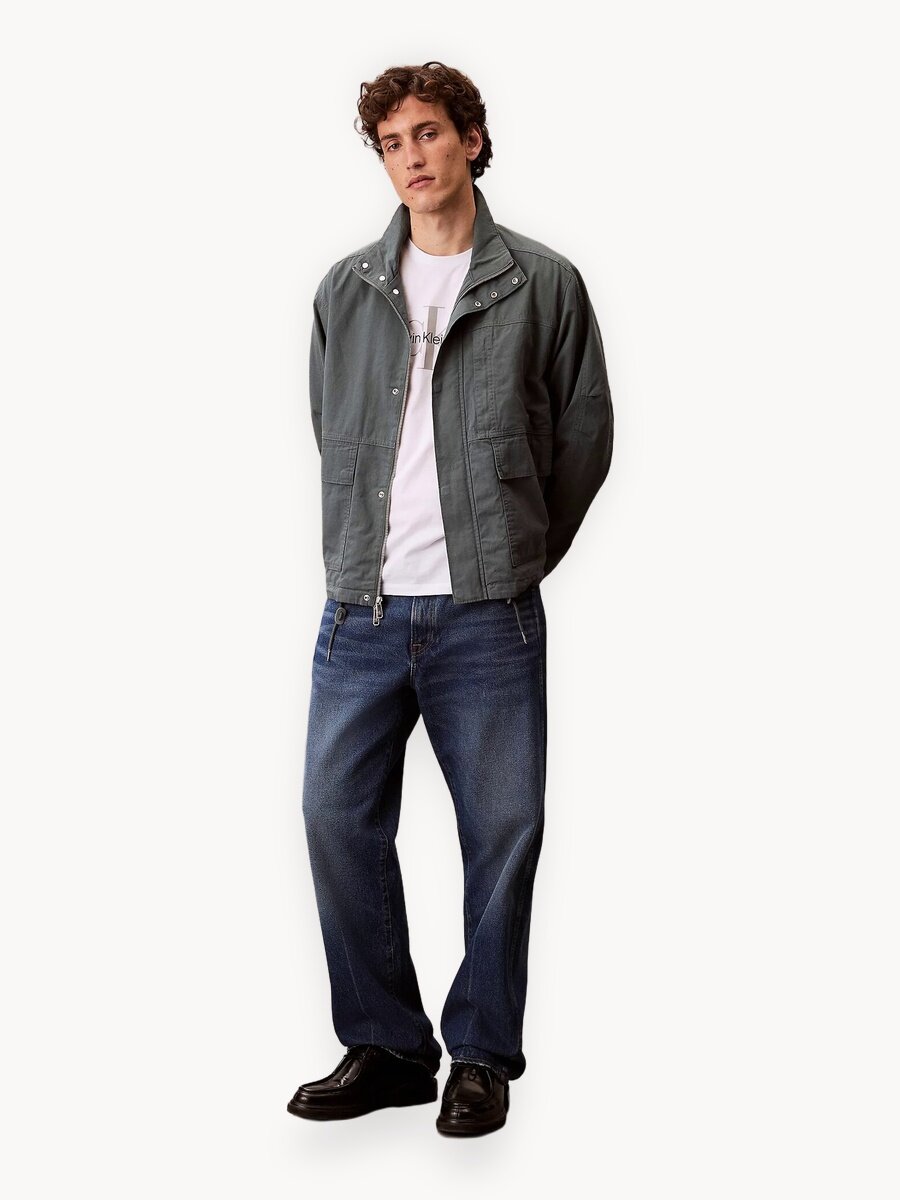 Куртка Calvin Klein Jeans, размер XL, серо-зеленый