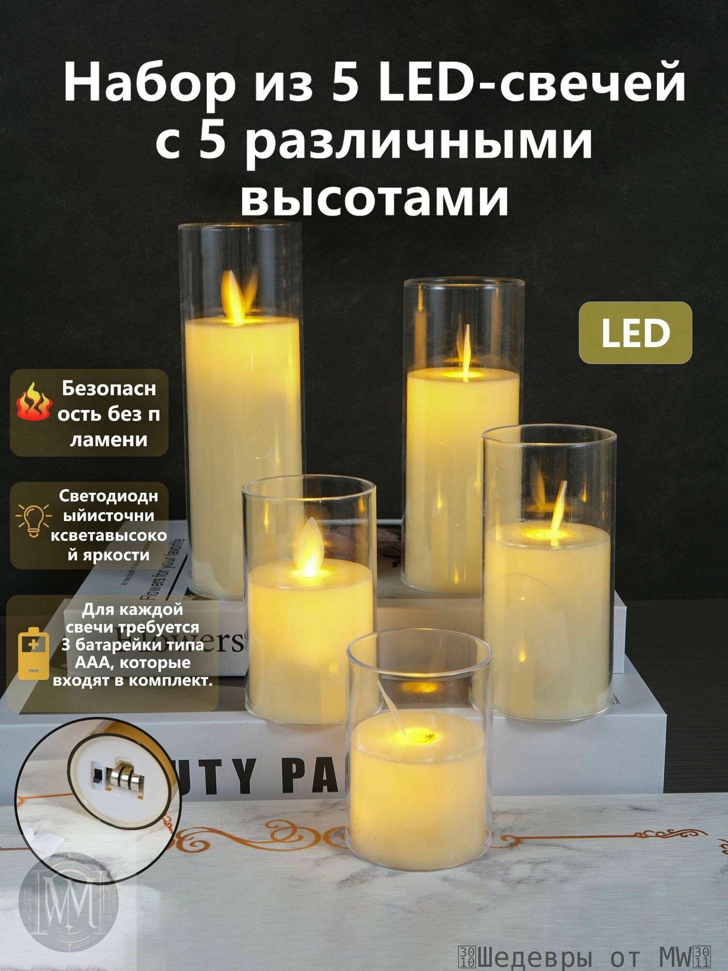 Потолочный светильник, 1.2W, 5 Вт