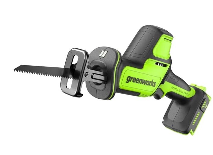 Пила сабельная аккумуляторная GREENWORKS GPT-CRS-25 (АКБ 2 А*ч и ЗУ)