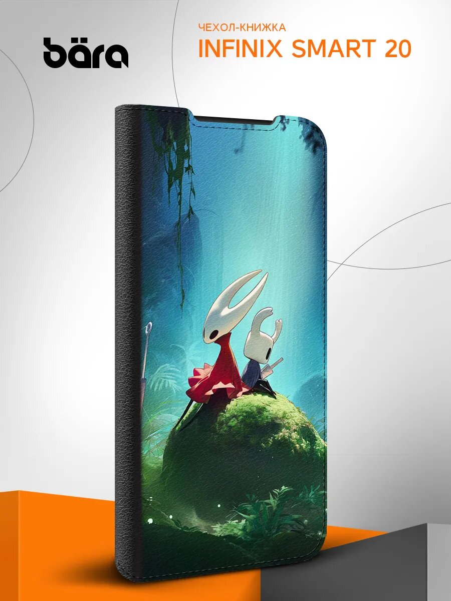 Чехол книжка на Infinix Smart 20/ Инфиникс Смарт 20, защитный, кожаный, с картинкой