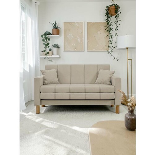 фото Диван уют с velutto 16 gf 116x76x81 см, бежевый велютто, выкатной goodform