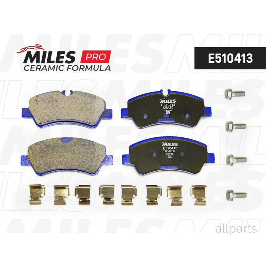 MILES E510413 Колодки тормозные FORD TRANSIT 14-/CUSTOM 12- задние Ceramic