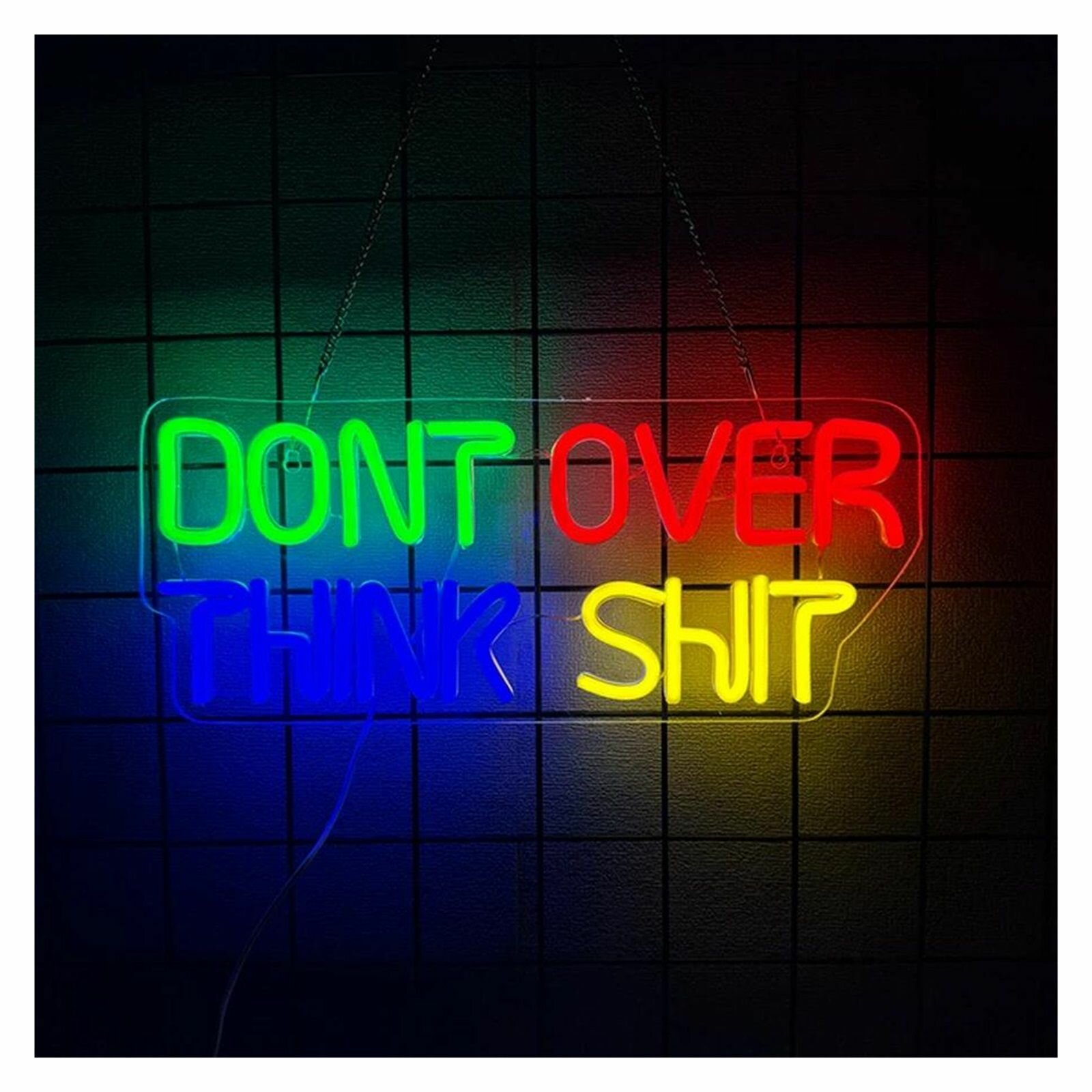 Don't Over Think Shit Неоновая Вывеска 40смx17см