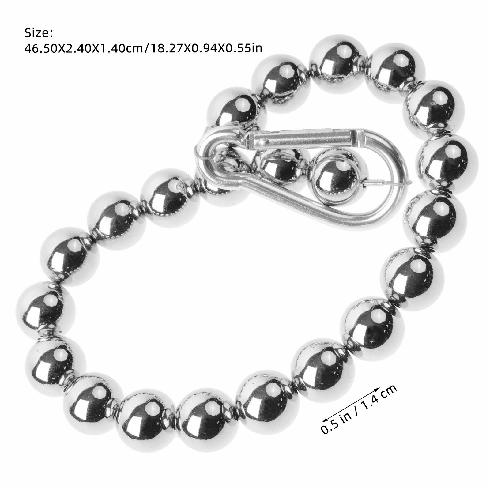 Цепочка Для Флагштока Из Нержавеющей Стали Серебристый Цвет 46.50X2.40X1.40Cm