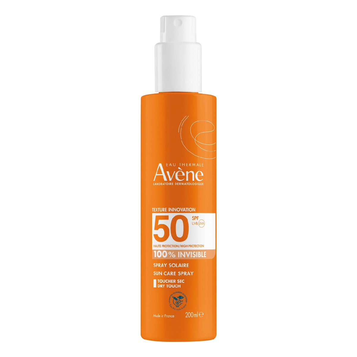 Avene Невидимый солнцезащитный спрей для чувствительной кожи SРF 50 200 мл