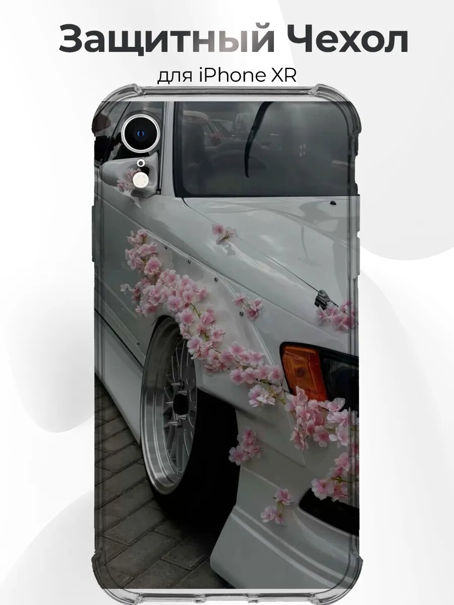 IPhone XR белая Silvia S13 с сакурой