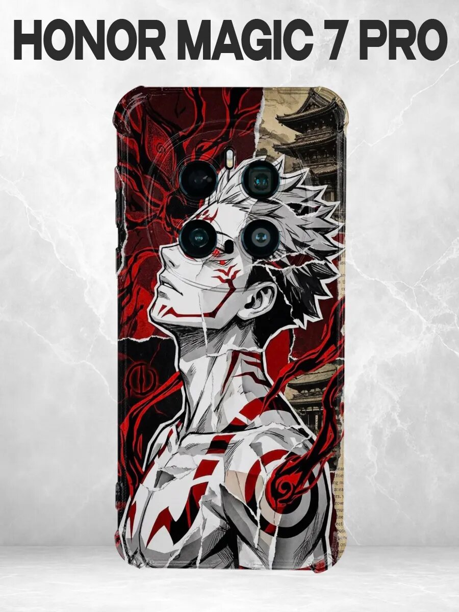 Чехол на Honor Magic 7 Pro Сукуна Магическая битва метки