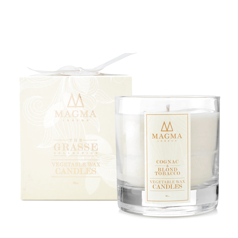 Парфюмированная свеча для дома Magma London Cognac and Blond Tobacco 380 гр