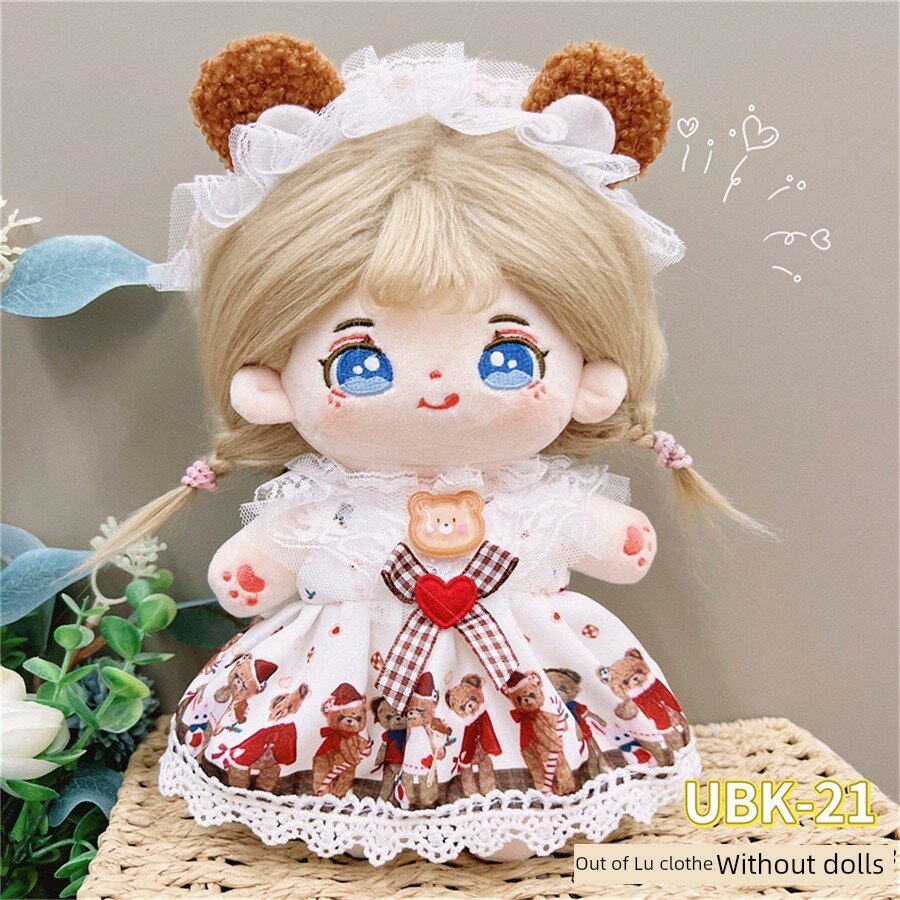 Костюм для куклы 20 см из хлопка, принцесса, узор UBK-21, мягкая ткань, готов к отправке
