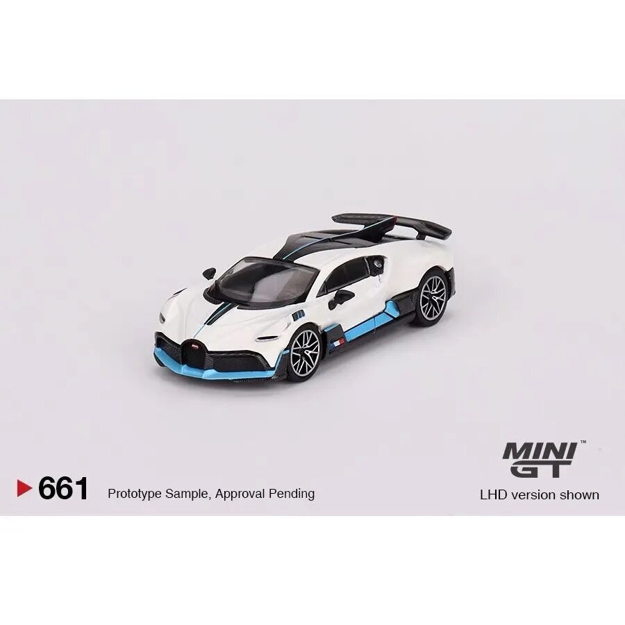 Машинка TSM Mini Gt 1/64 #661 Bugatti Divo White Die-cast Alloy Car Model Collection Gift