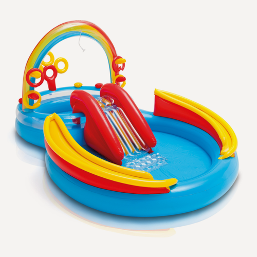 Изображение товара Игровой комплекс Intex 57453, малый 227 л / большой 201 л бассейн, нагрузка до 81 кг, ПВХ, сливной клапан, синий