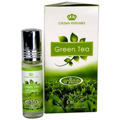 Green Tea Al Rehab масляные духи роллер 6 мл для женщин и мужчин - Зелёный Чай