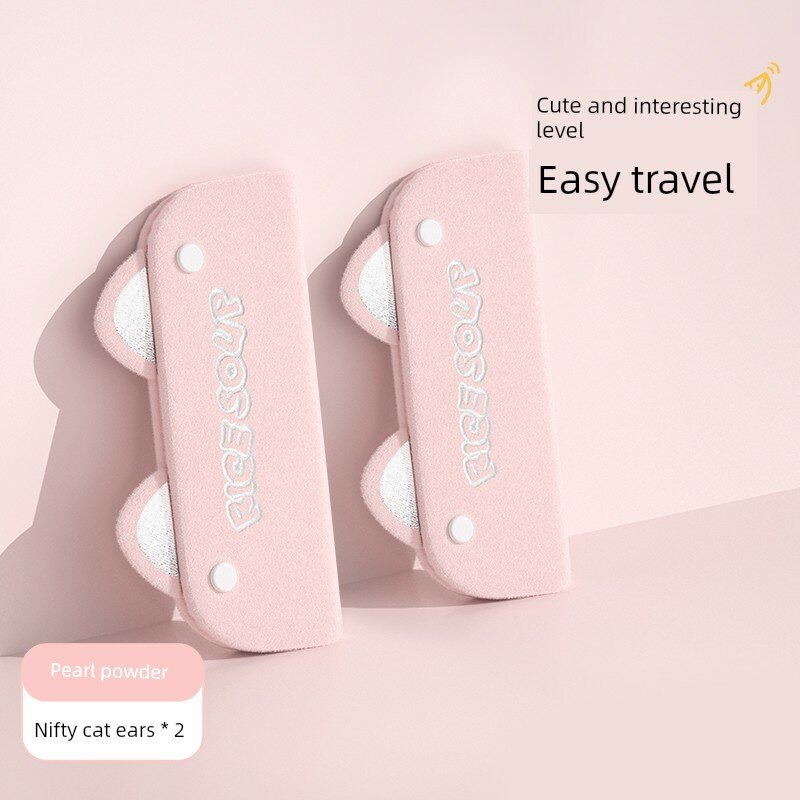 Игровой дизайн кошачьих ушей для подушки безопасности пояса, 2 шт, жемчужно-розовый автомобильный аксессуар для