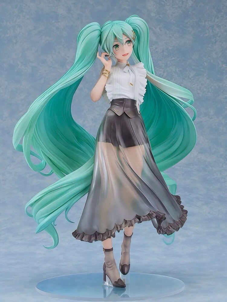 Фигурка Мику Хацунэ кошечка / Miku Hatsune 27 см, Пластик, Сувенирная